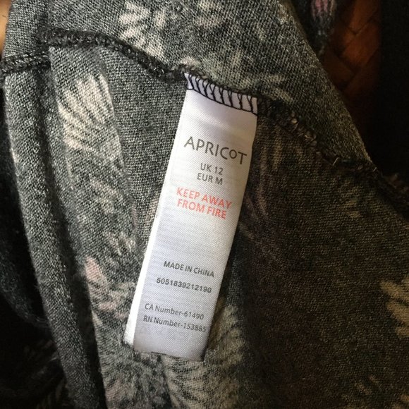 Whimsygoth Mock Neck Jersey Knit Swing Abstract Floral Mini Dress - Picture 13 of 15